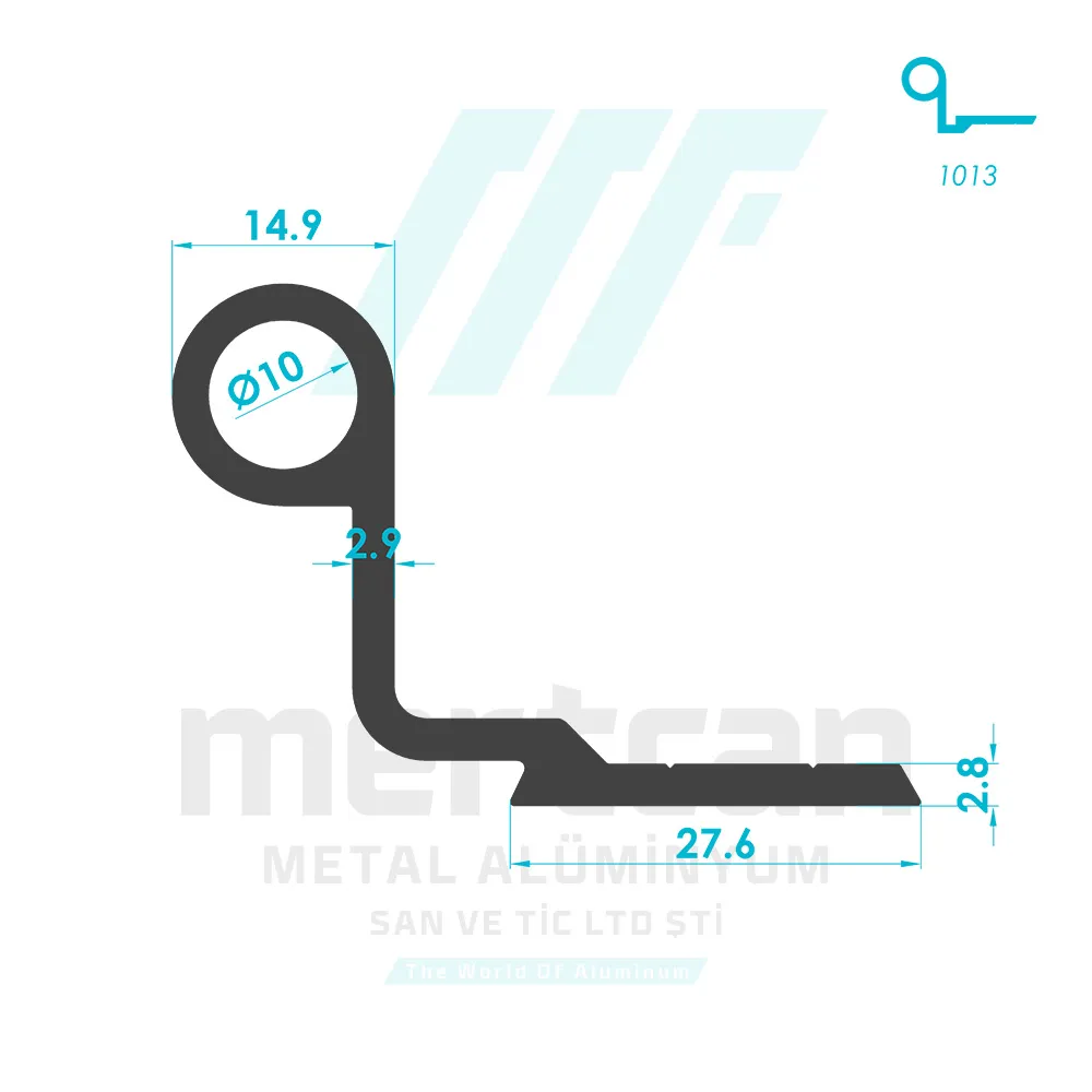 Aldoks Bursa Hinge Profile - Sash