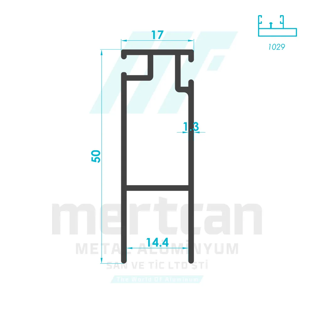 Sliding Fly Screen Sash Profile