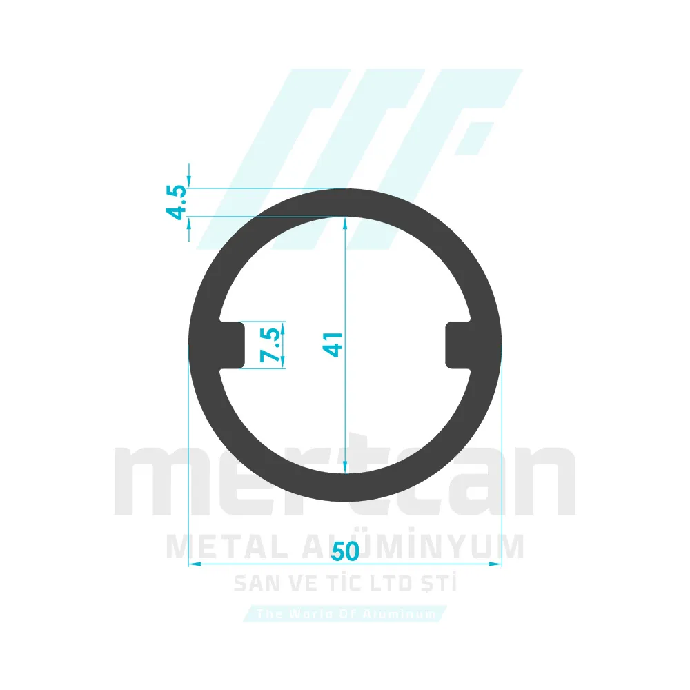 40mm Double Claw Floor Flange Profile