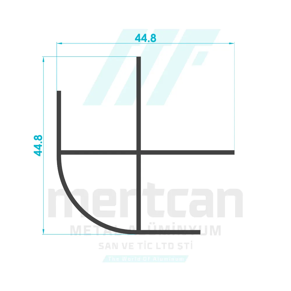 Shower Cabin Angled Connected Upright Profile