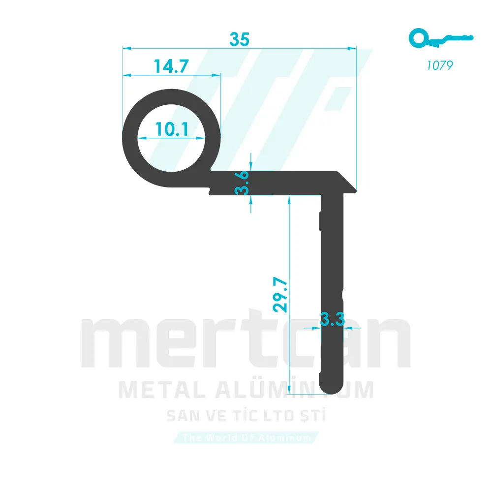 Miscellaneous Hinge Profile - 1078