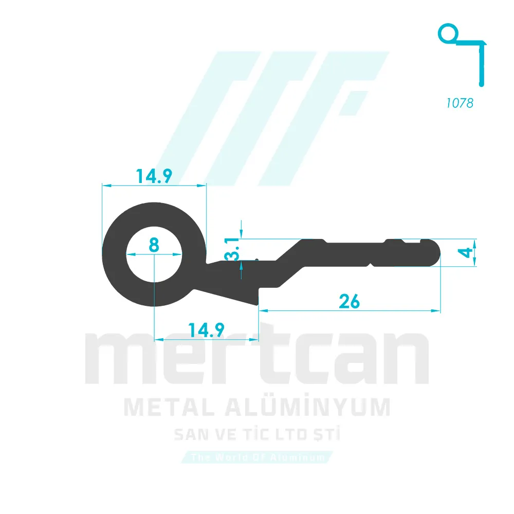 Miscellaneous Hinge Profile - 1079