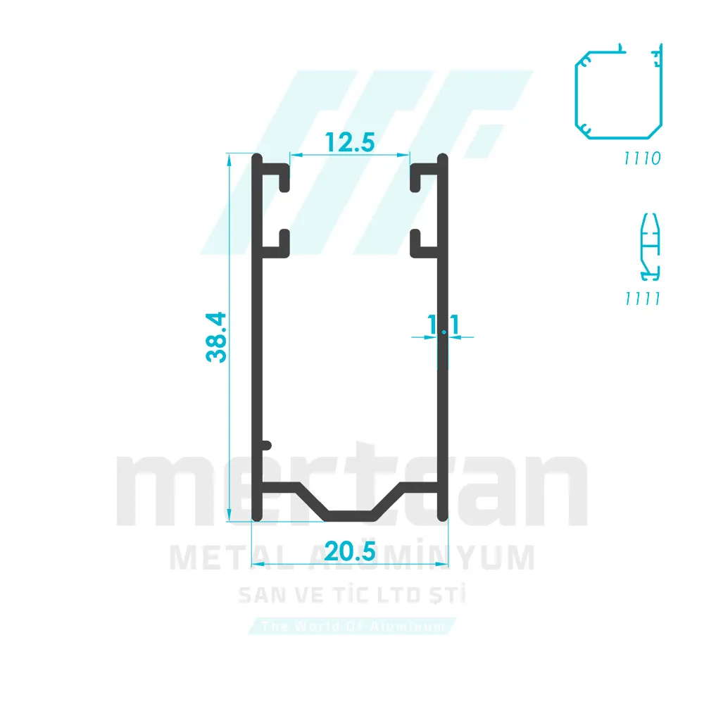 Roller Fly Screen Mullion Profile