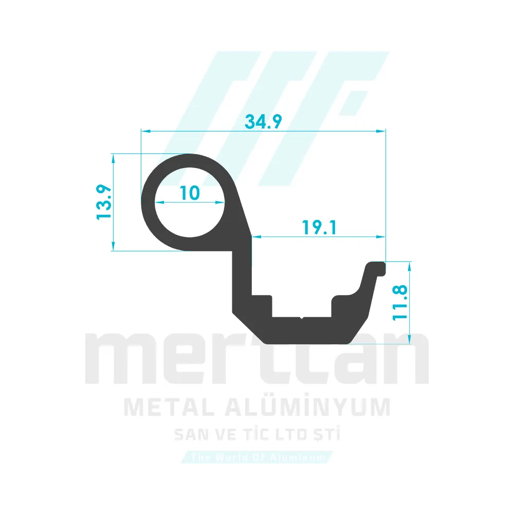 Miscellaneous Hinge Profile - 1106