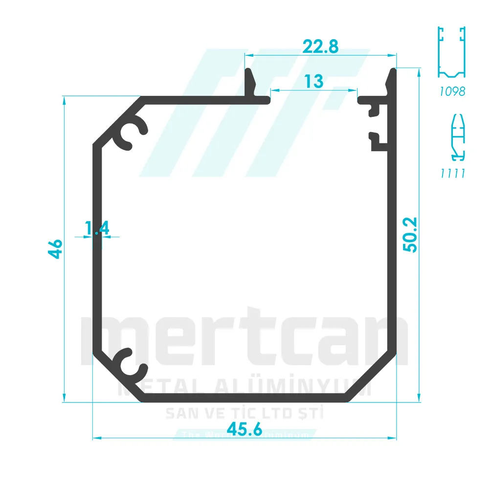 Roller Fly Screen Frame Profile