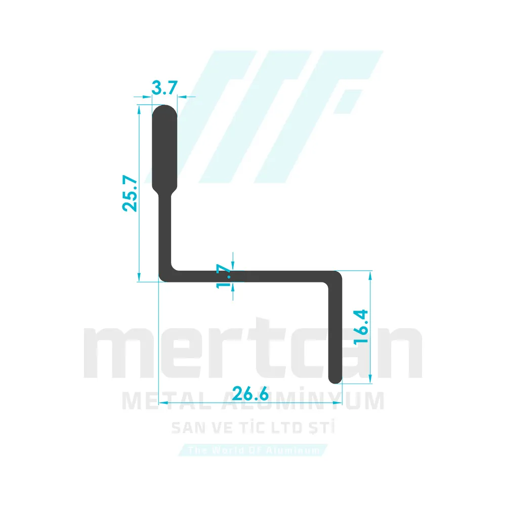 Sliding Fly Screen Z Rail Profile