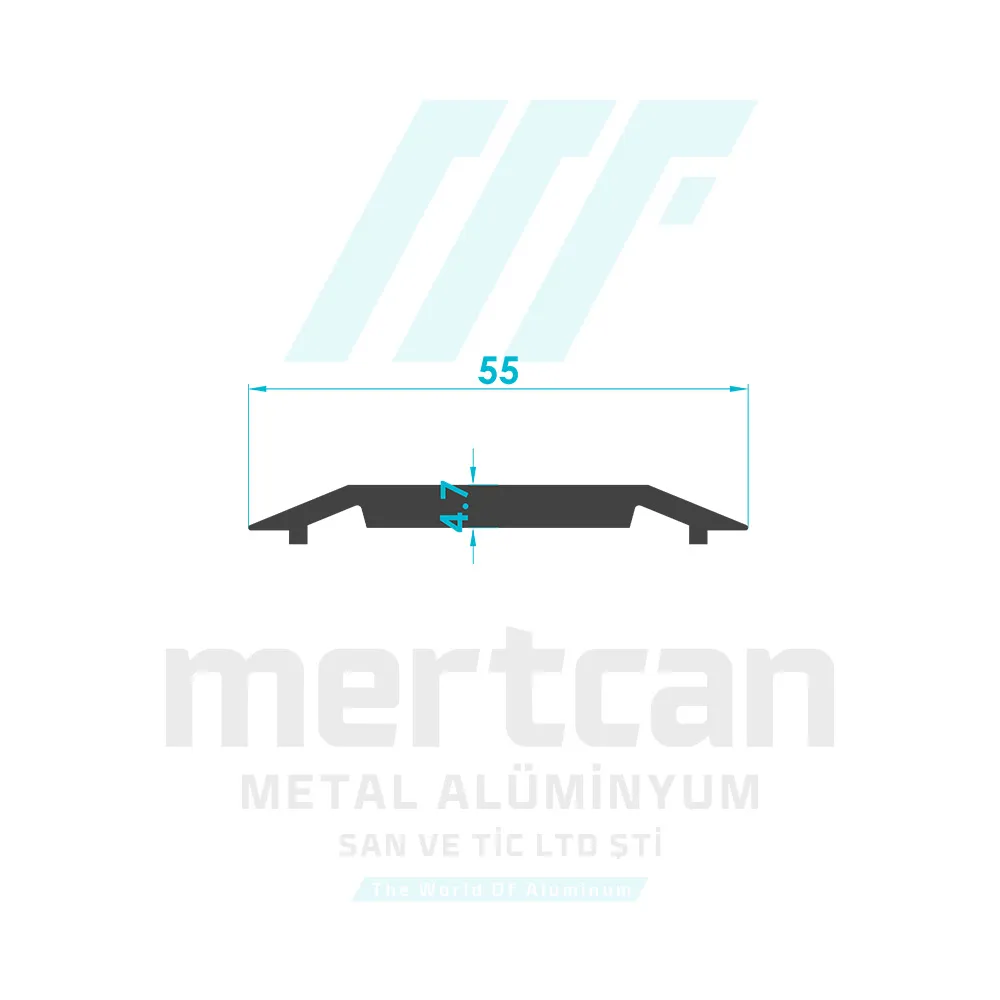 Double Sided Spring Door Hinge Adapter Profile (Cowboy Hinge)
