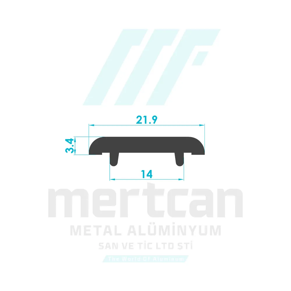 Thermal Insulation Lock Striker Profile - Asaş System Compatible