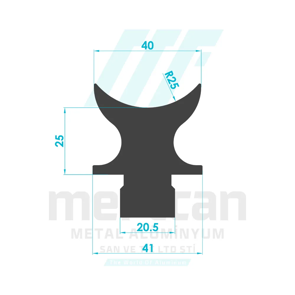 40mm Fixed Joint Profile