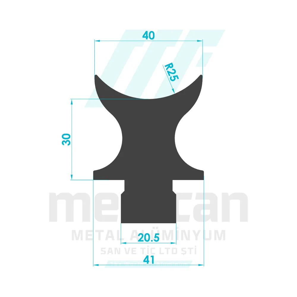 40mm Fixed Joint Profile