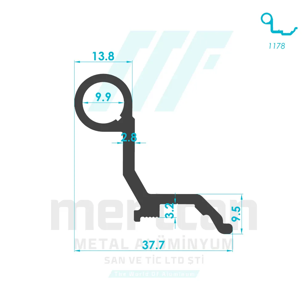 Miscellaneous Hinge Profile - 1177