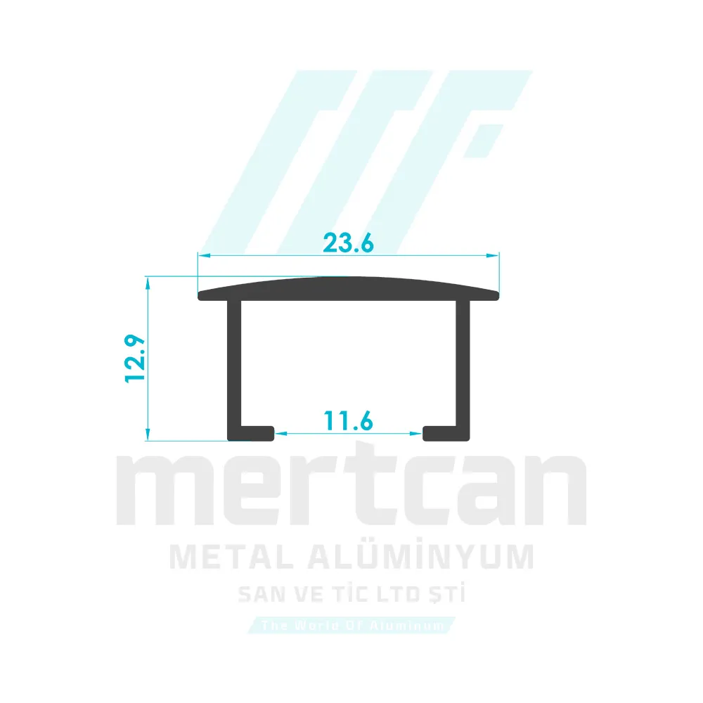 Flush Bolt Profile (11mm)