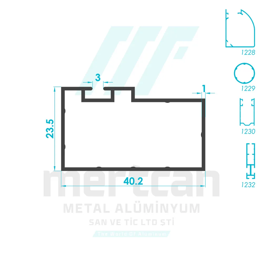 Roller Fly Screen M Frame Profile 1