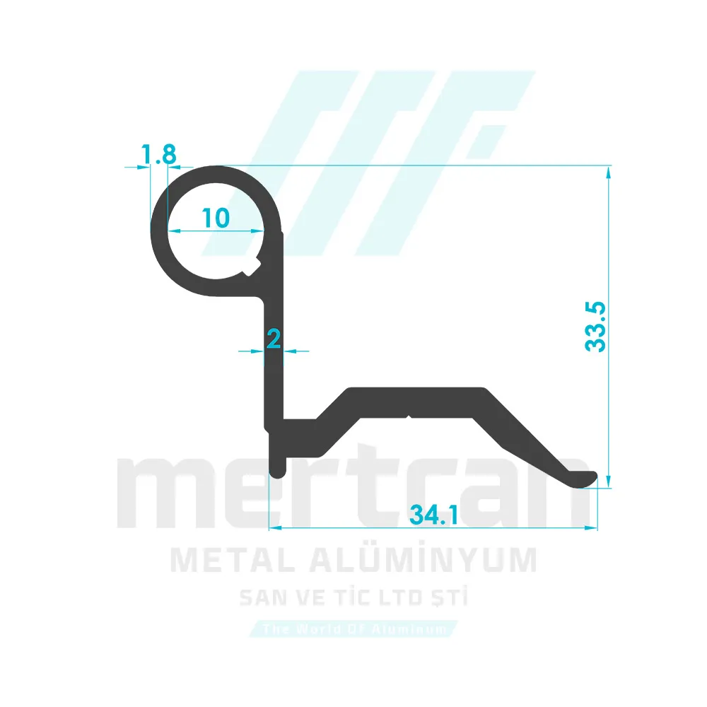 Miscellaneous Hinge Profile - 1253