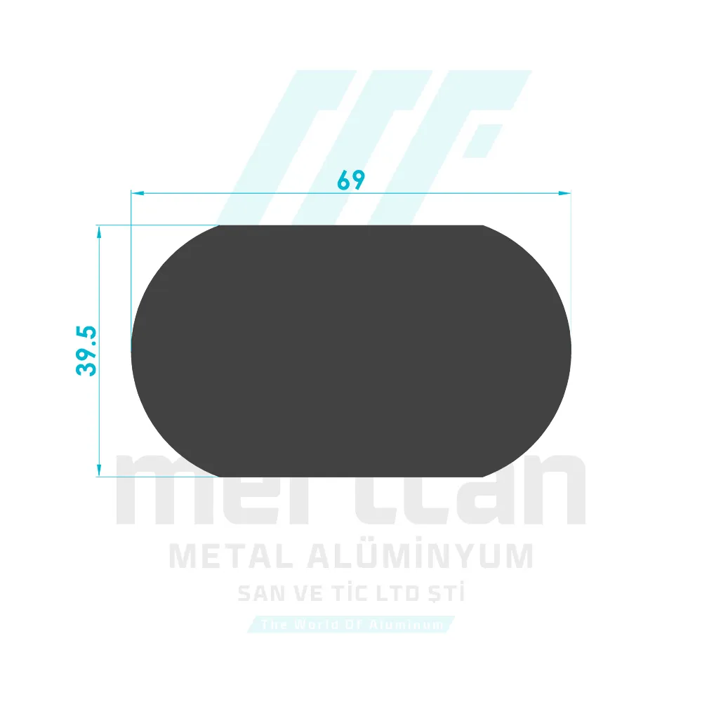 69x39 Solid Ellipse Profile