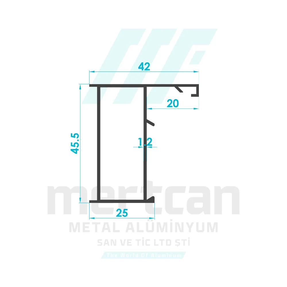 Aldoks Narrow Series Frame Profile
