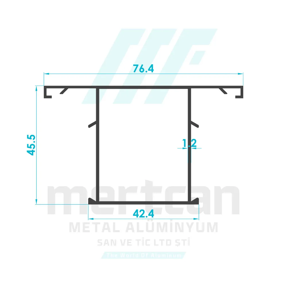 Aldoks Narrow Series Mullion Profile
