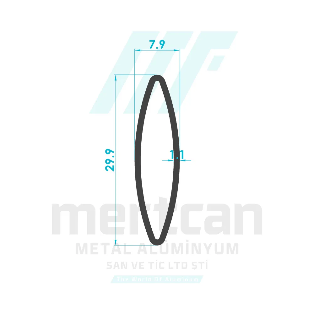 Curtain Folding Slat Profile