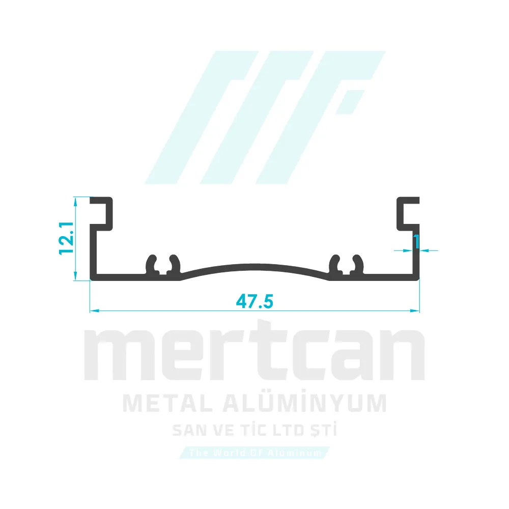 Aluminum Roller Blind Cassette Profile