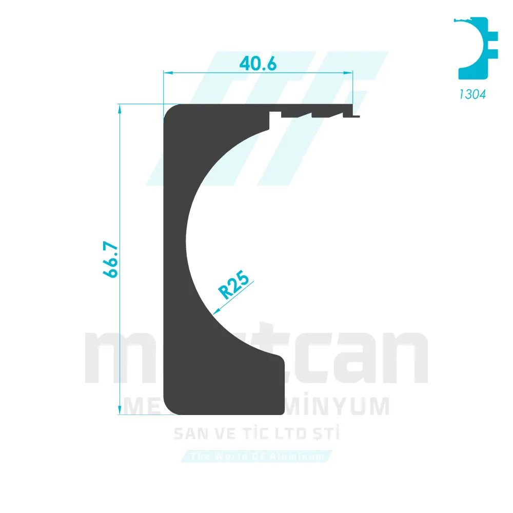 Round Handrail Laundry Rack Profile - 1-A