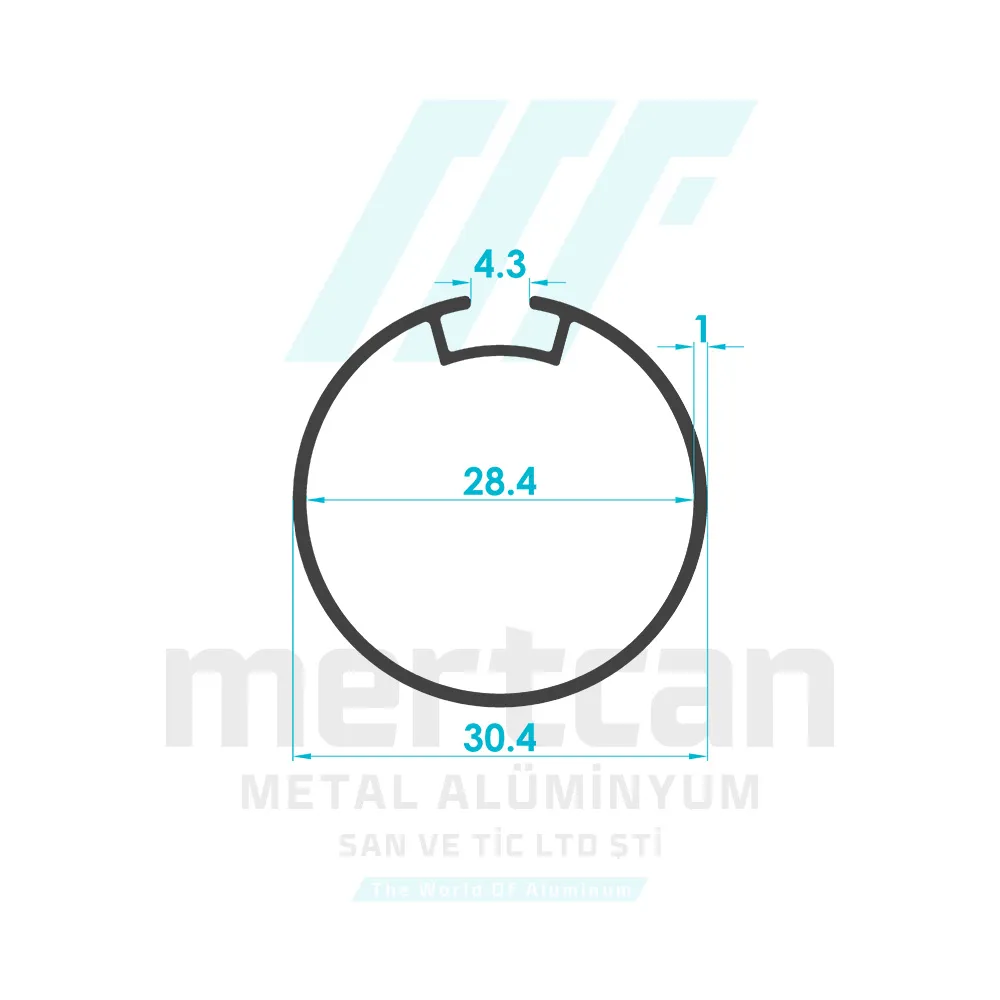 Aluminum Roller Blind Tube Profile