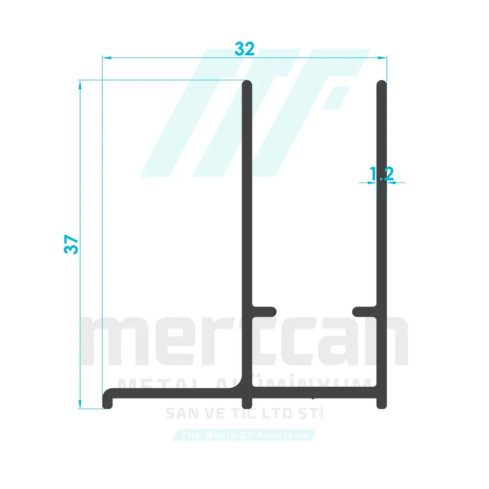 Shower Cabin Wall Upright Profile