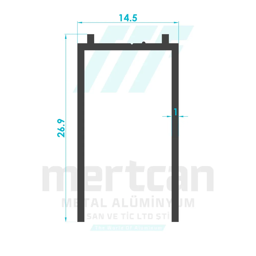 Shower Cabin Wall Upright Profile