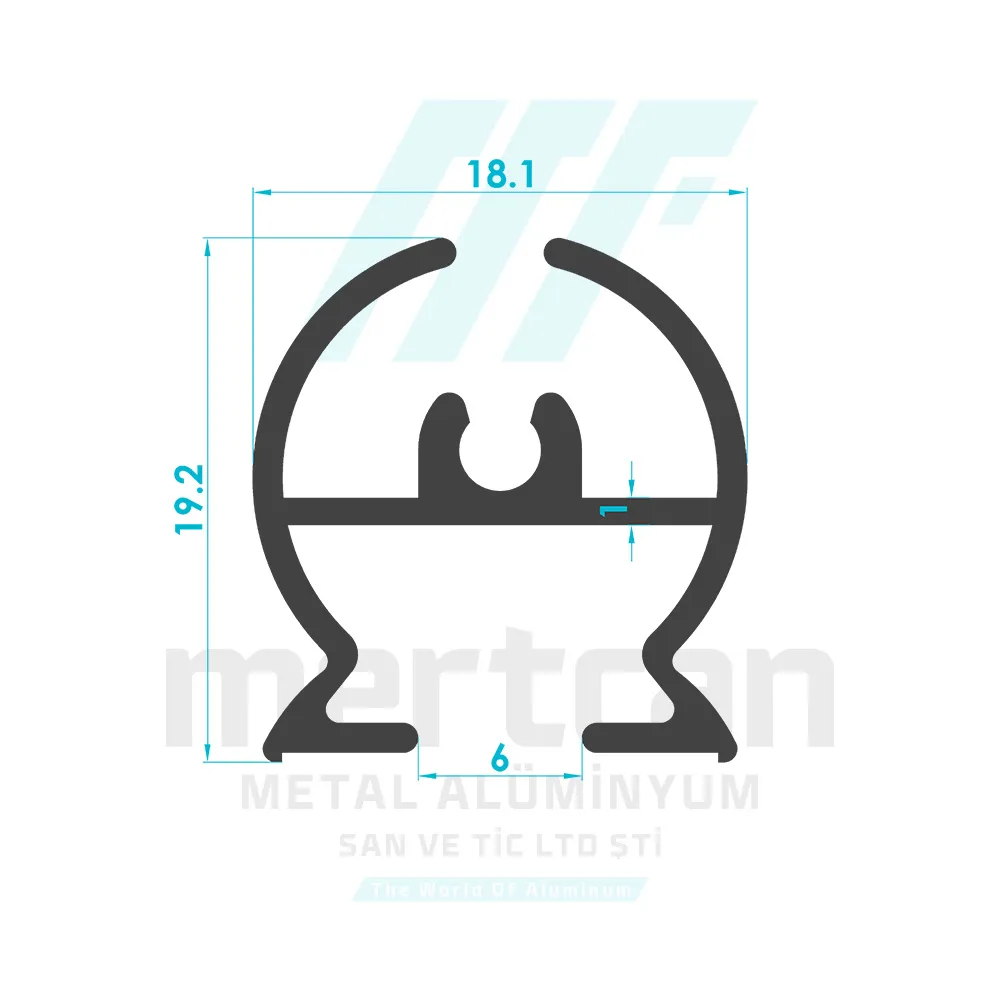 Shower Cabin Middle Upright Profile