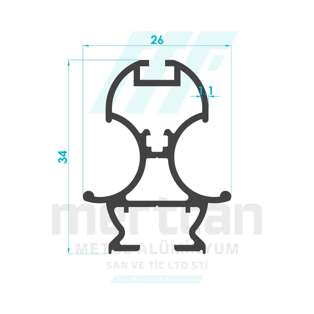 Shower Cabin Middle Upright Profile