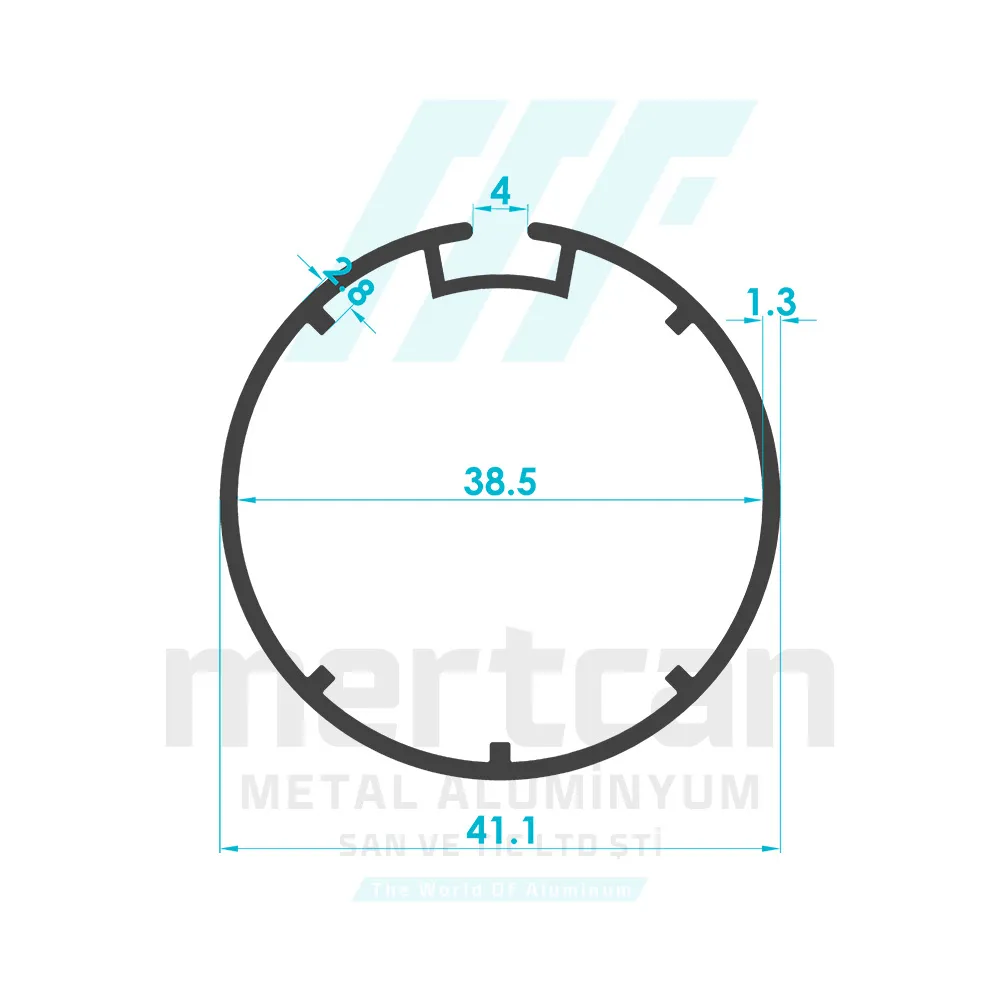 Aluminum Roller Blind Tube Profile