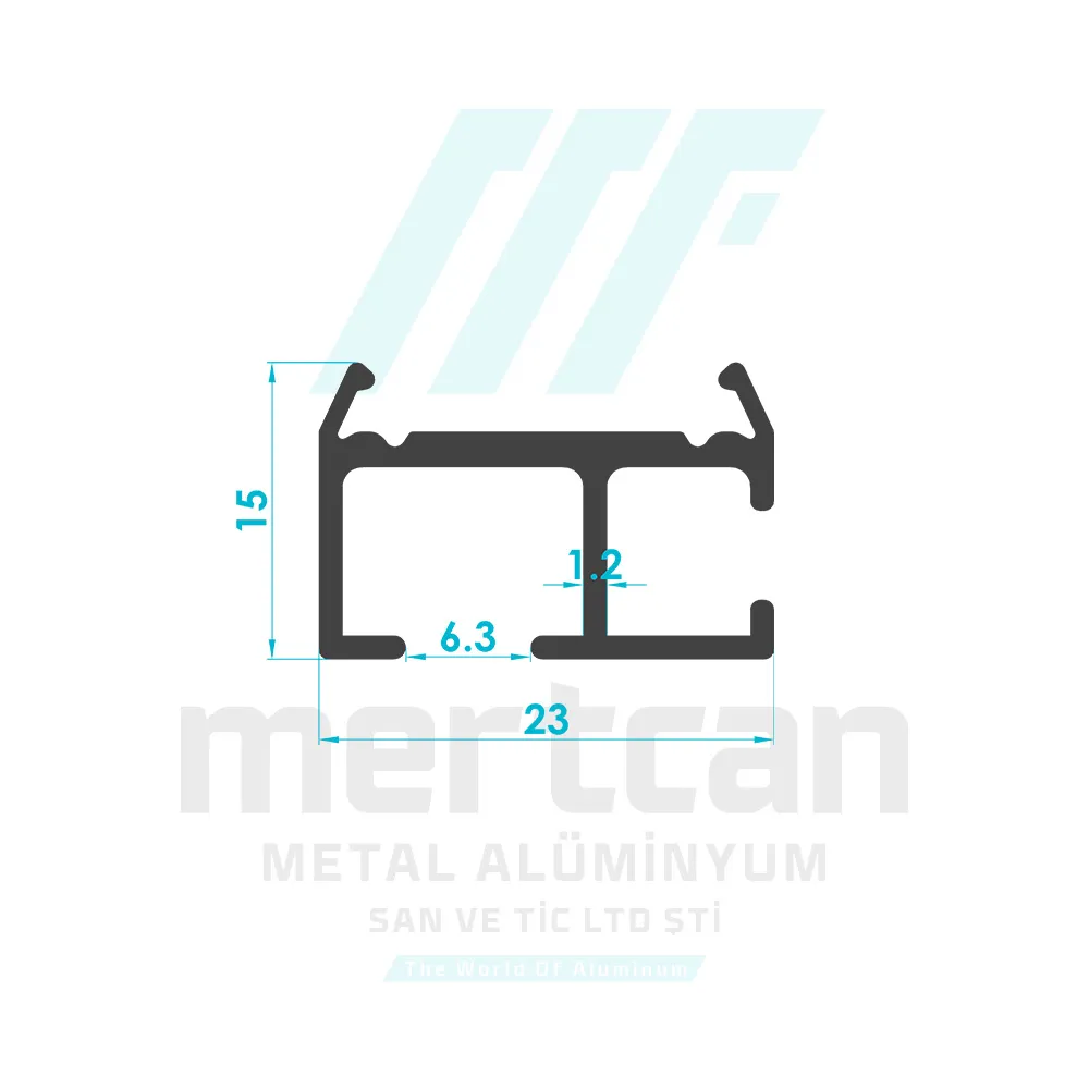 Roman Blind Velcro Profile (15mm)