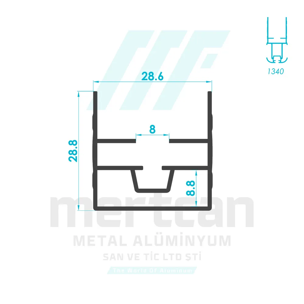 Special Pleated Fly Screen Frame Profile