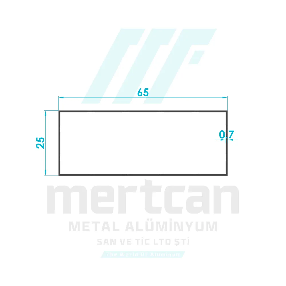 25x65 Rectangular Box Screed Profile
