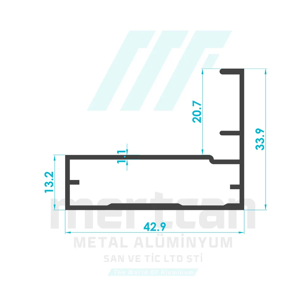 Glass Cabinet Cover Frame Profile