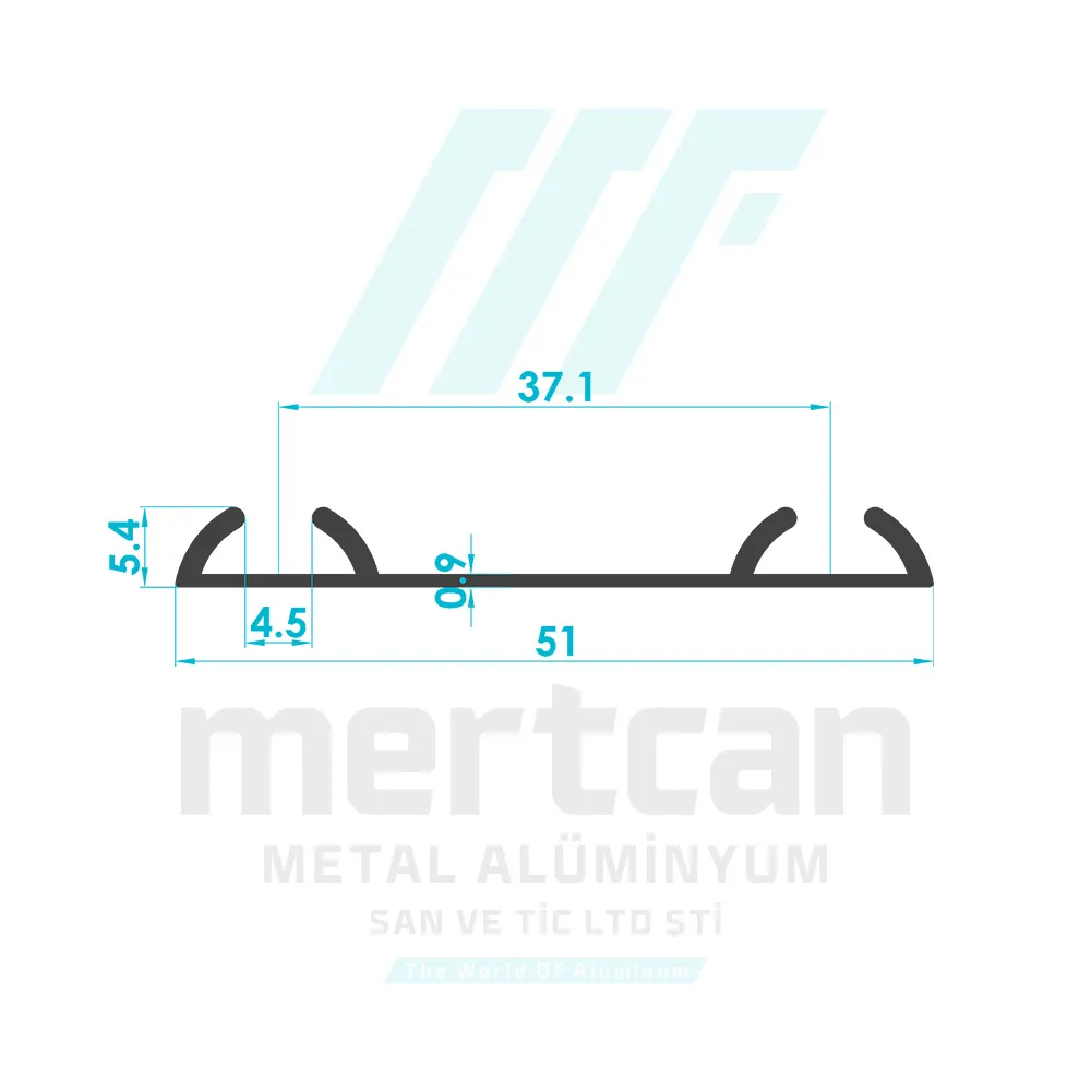 Sliding Wardrobe Rail Profile