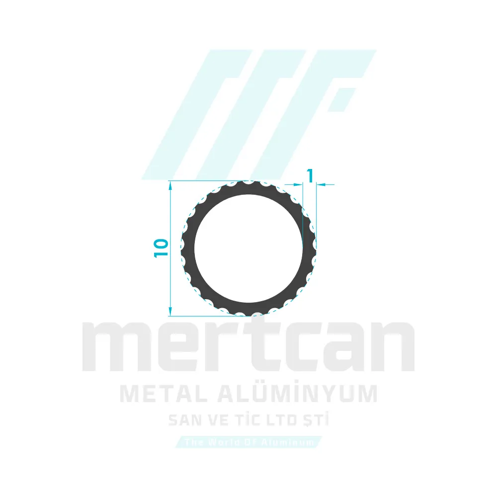 Round Serrated Hanger Profile (10mm)