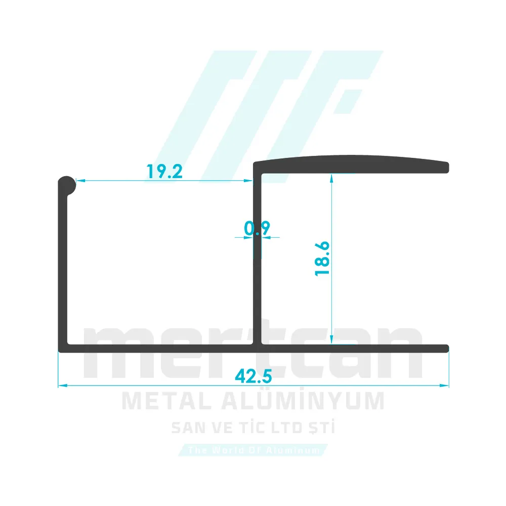 Chipboard-MDF Furniture Full Length Handle Profile