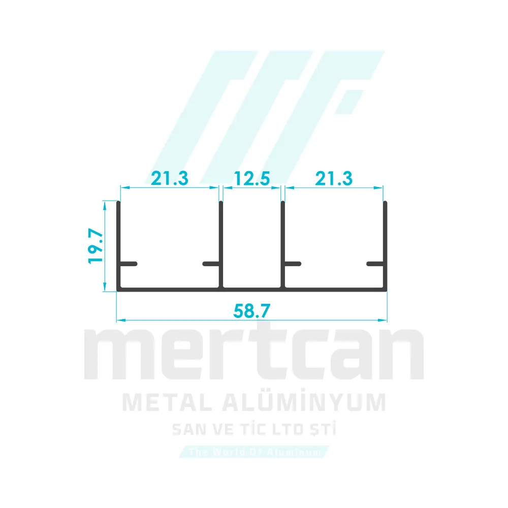 Furniture Double Top Rail Profile