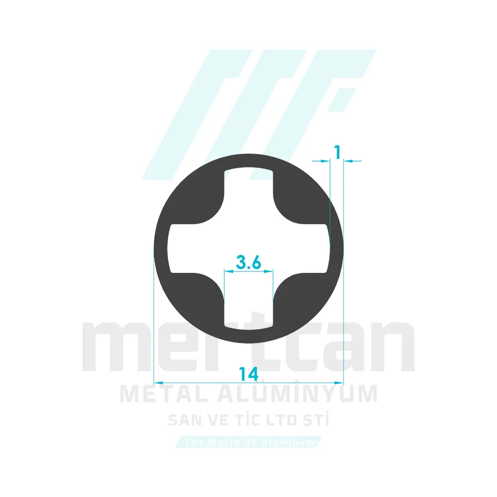 Zebra Blind Bottom Weight Tube