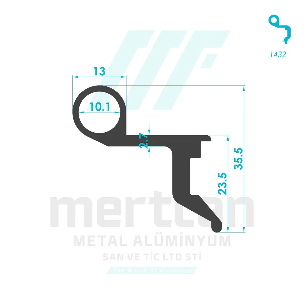 Miscellaneous Hinge Profile - 1433