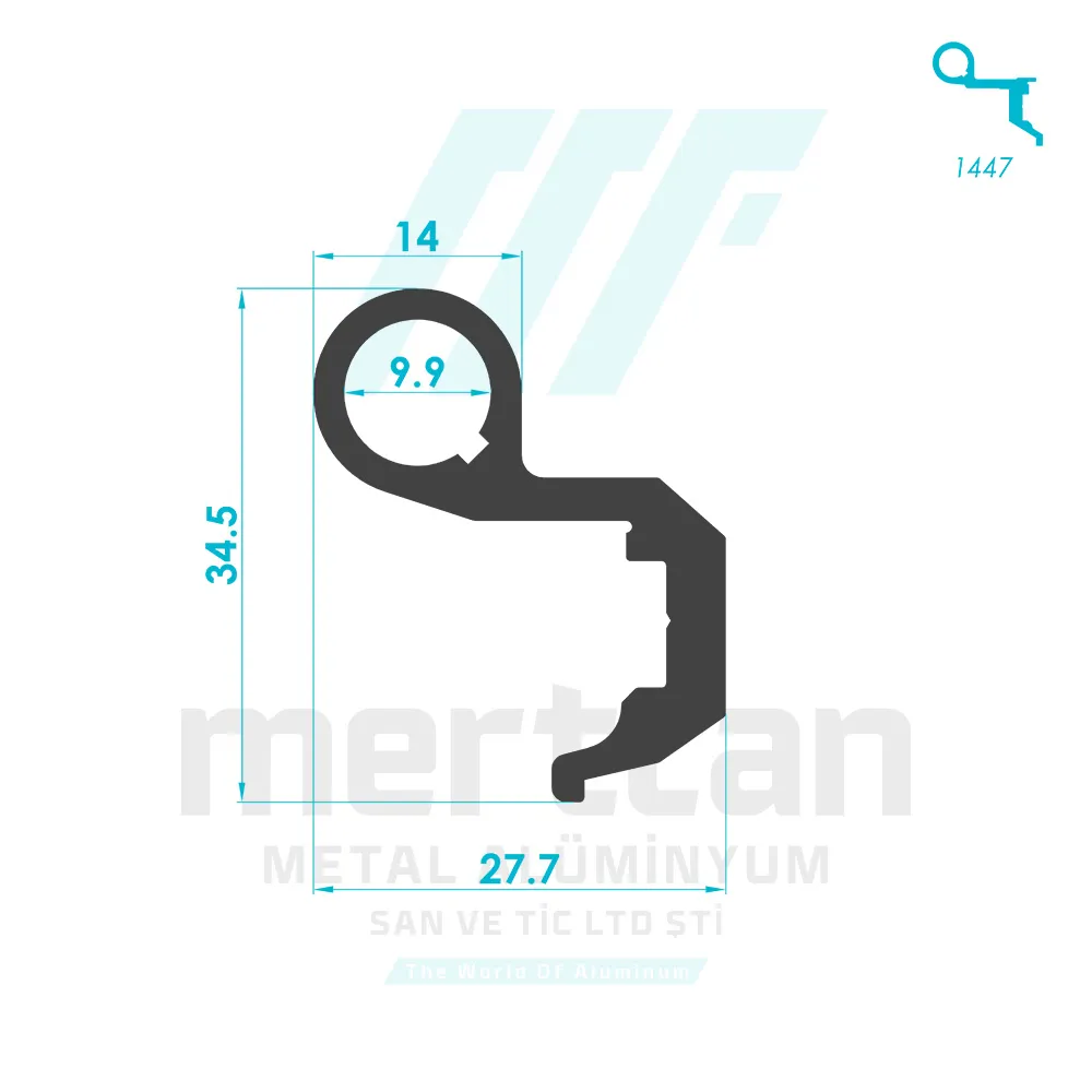 Miscellaneous Hinge Profile - 1448