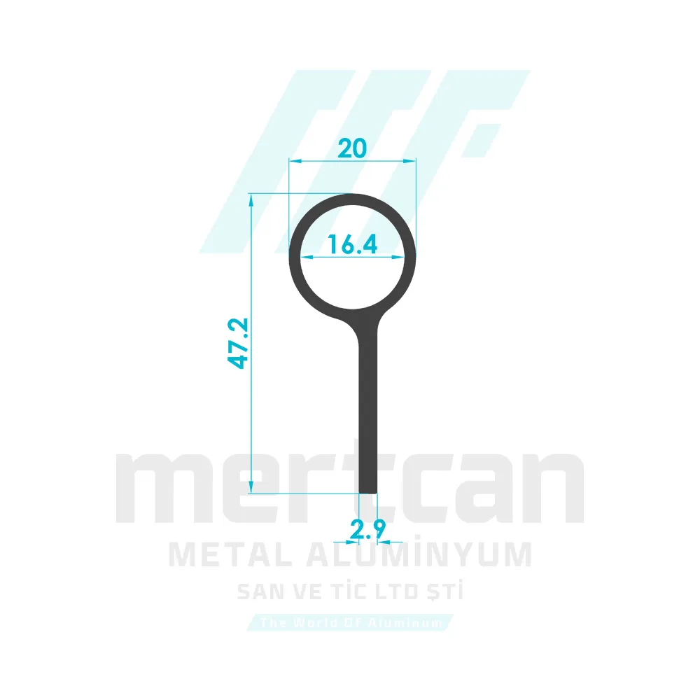 Double Sided Spring Door Hinge Profile - Wing (Cowboy Hinge) 2-A