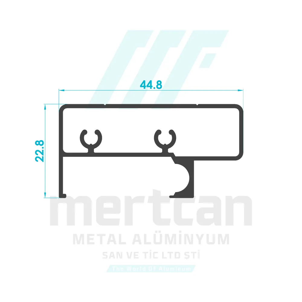 Shower Cabin Rail Profile