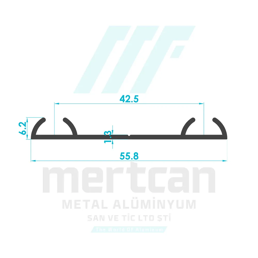 Furniture Double Rail Profile