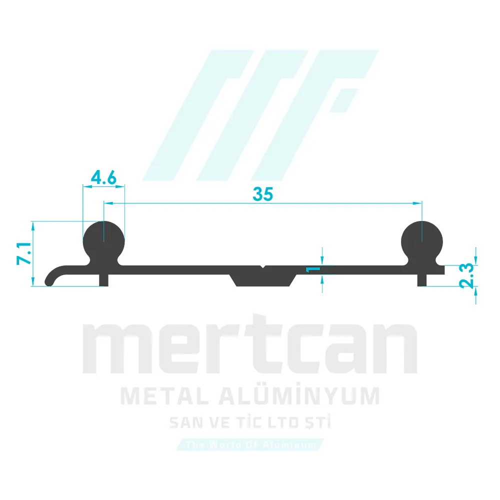 Furniture Double Rail Profile