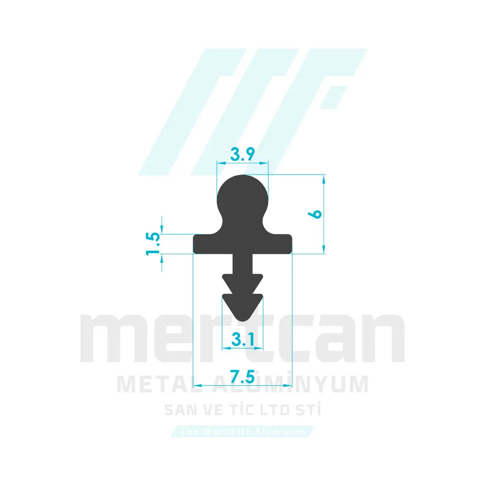 Furniture Single Bottom Rail Profile