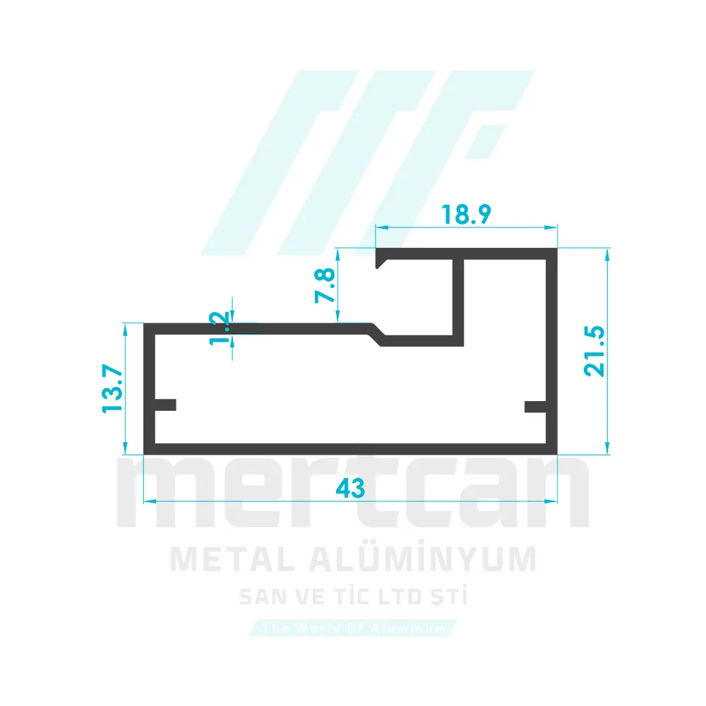 Glass Cabinet Cover Frame Profile