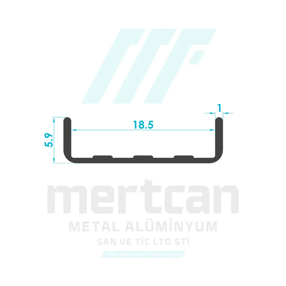 Chipboard-MDF Furniture Full Length Handle Profile