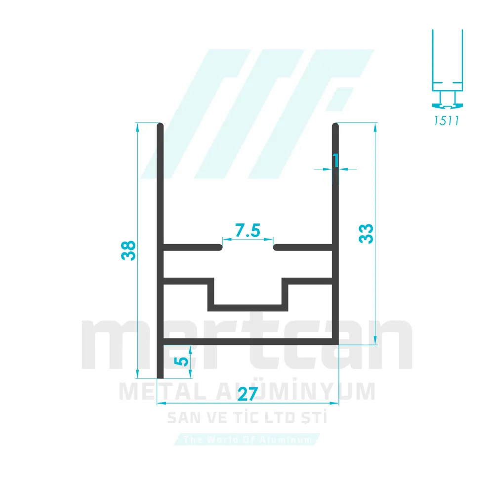 Special Pleated Fly Screen Frame Profile