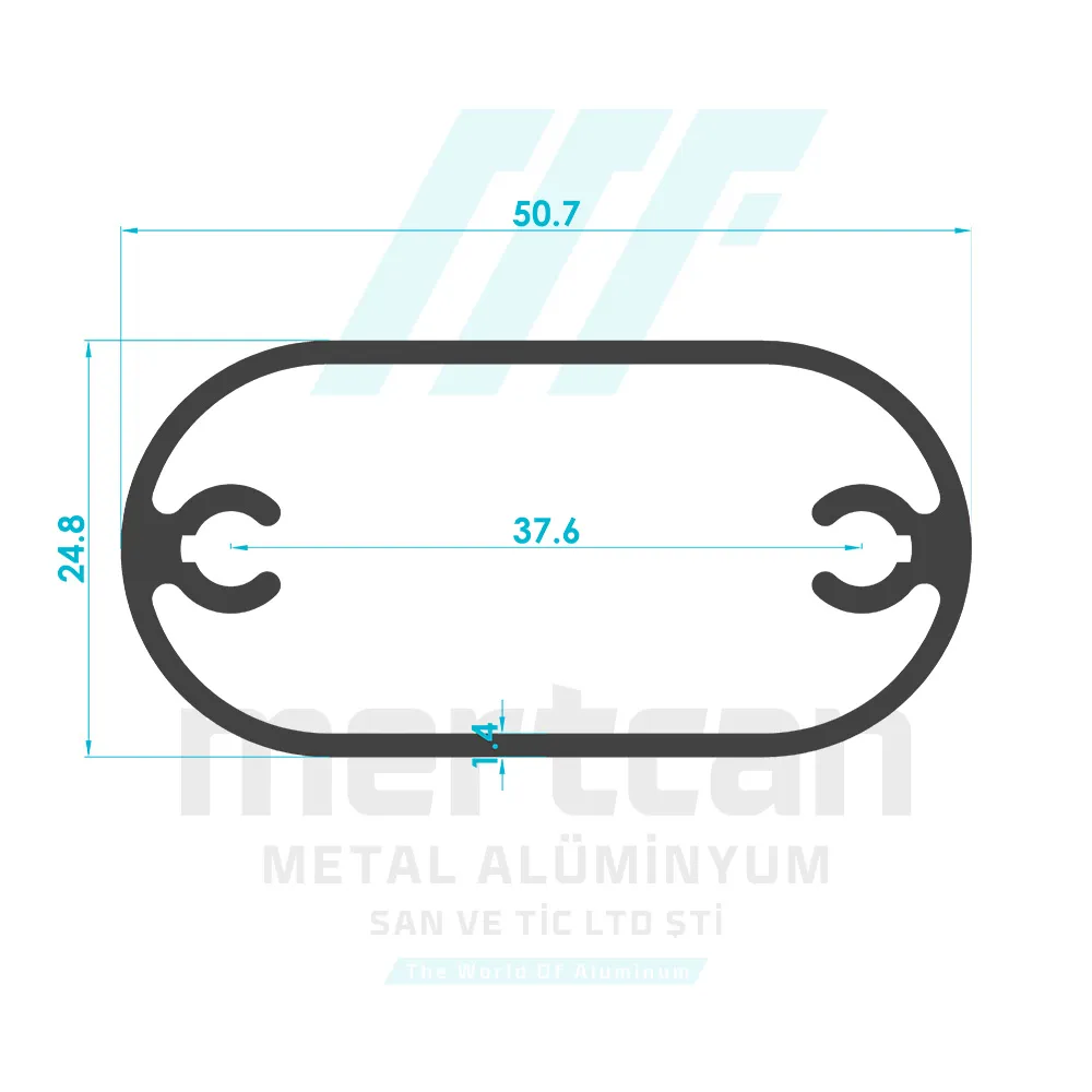 Oval Screw Perforated Shelf Profile